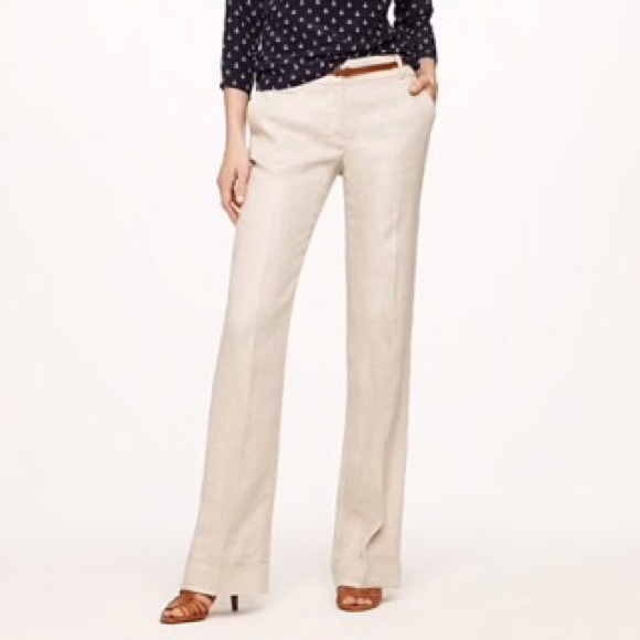 J. Crew Cafe Trouser in Linen - Picture 1 of 6